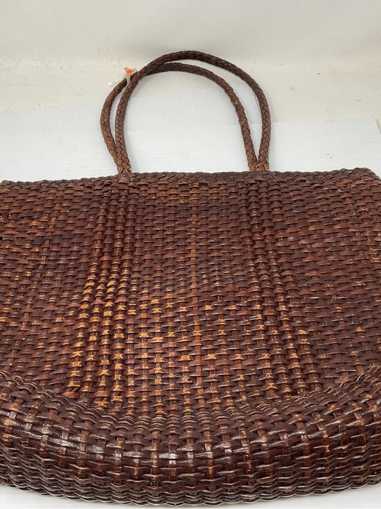 L.L. Bean Handbags - Vintage LL Bean Woven Brown Tote Bag – Classic Handwoven Carryall as is